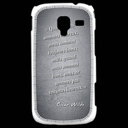 Coque Samsung Galaxy Ace 2 Bons heureux Noir Citation Oscar Wilde