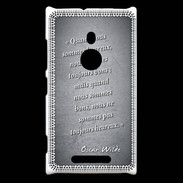 Coque Nokia Lumia 925 Bons heureux Noir Citation Oscar Wilde
