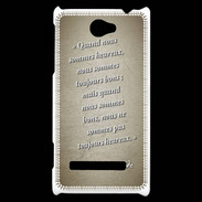 Coque HTC Windows Phone 8S Bons heureux Sepia Citation Oscar Wilde