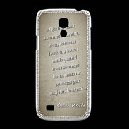 Coque Samsung Galaxy S4mini Bons heureux Sepia Citation Oscar Wilde