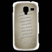 Coque Samsung Galaxy Ace 2 Bons heureux Sepia Citation Oscar Wilde