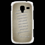 Coque Samsung Galaxy Ace 2 Bons heureux Sepia Citation Oscar Wilde