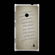 Coque Nokia Lumia 520 Bons heureux Sepia Citation Oscar Wilde