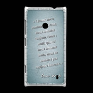 Coque Nokia Lumia 520 Bons heureux Turquoise Citation Oscar Wilde