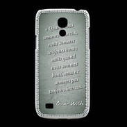 Coque Samsung Galaxy S4mini Bons heureux Vert Citation Oscar Wilde