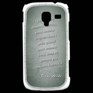 Coque Samsung Galaxy Ace 2 Bons heureux Vert Citation Oscar Wilde