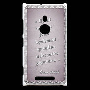 Coque Nokia Lumia 925 Cartes gagnantes Rose Citation Oscar Wilde