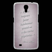 Coque Samsung Galaxy Mega Cartes gagnantes Rose Citation Oscar Wilde