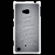 Coque Nokia Lumia 720 Cartes gagnantes Noir Citation Oscar Wilde