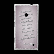 Coque Nokia Lumia 520 Bons heureux Rose Citation Oscar Wilde