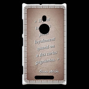 Coque Nokia Lumia 925 Cartes gagnantes Rouge Citation Oscar Wilde