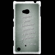 Coque Nokia Lumia 720 Cartes gagnantes Vert Citation Oscar Wilde