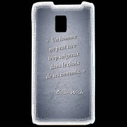 Coque LG P990 Choix ennemis Bleu Citation Oscar Wilde
