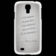 Coque Samsung Galaxy S4 Choix ennemis Gris Citation Oscar Wilde