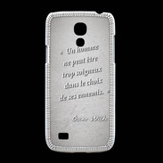 Coque Samsung Galaxy S4mini Choix ennemis Gris Citation Oscar Wilde