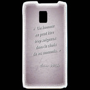 Coque LG P990 Choix ennemis Rose Citation Oscar Wilde