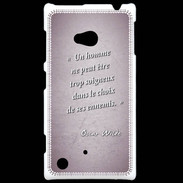 Coque Nokia Lumia 720 Choix ennemis Rose Citation Oscar Wilde