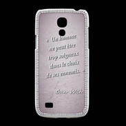Coque Samsung Galaxy S4mini Choix ennemis Rose Citation Oscar Wilde