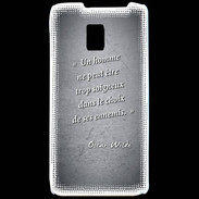 Coque LG P990 Choix ennemis Noir Citation Oscar Wilde