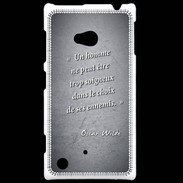 Coque Nokia Lumia 720 Choix ennemis Noir Citation Oscar Wilde
