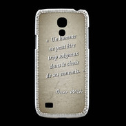 Coque Samsung Galaxy S4mini Choix ennemis Sepia Citation Oscar Wilde