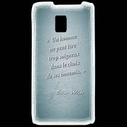 Coque LG P990 Choix ennemis Turquoise Citation Oscar Wilde