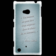 Coque Nokia Lumia 720 Choix ennemis Turquoise Citation Oscar Wilde
