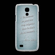 Coque Samsung Galaxy S4mini Choix ennemis Turquoise Citation Oscar Wilde