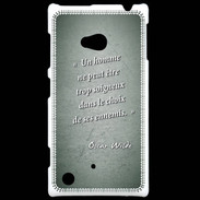 Coque Nokia Lumia 720 Choix ennemis Vert Citation Oscar Wilde