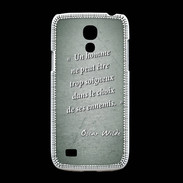 Coque Samsung Galaxy S4mini Choix ennemis Vert Citation Oscar Wilde