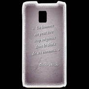 Coque LG P990 Choix ennemis Violet Citation Oscar Wilde