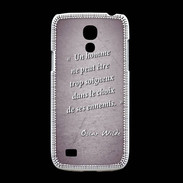 Coque Samsung Galaxy S4mini Choix ennemis Violet Citation Oscar Wilde