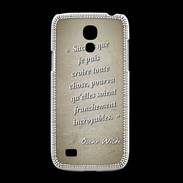 Coque Samsung Galaxy S4mini Croire Sepia Citation Oscar Wilde