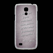 Coque Samsung Galaxy S4mini Croire Violet Citation Oscar Wilde