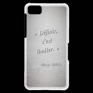 Coque Blackberry Z10 Définir Gris Citation Oscar Wilde
