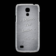 Coque Samsung Galaxy S4mini Définir Noir Citation Oscar Wilde