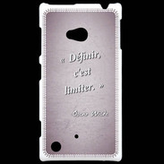Coque Nokia Lumia 720 Définir Rose Citation Oscar Wilde