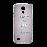 Coque Samsung Galaxy S4mini Définir Rose Citation Oscar Wilde