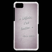 Coque Blackberry Z10 Définir Rose Citation Oscar Wilde