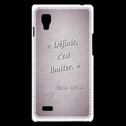 Coque LG Optimus L9 Définir Rose Citation Oscar Wilde