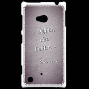 Coque Nokia Lumia 720 Définir Violet Citation Oscar Wilde