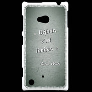 Coque Nokia Lumia 720 Définir Vert Citation Oscar Wilde