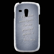 Coque Samsung Galaxy S3 Mini Emotion égarée Bleu Citation Oscar Wilde