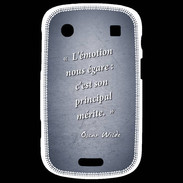 Coque Blackberry Bold 9900 Emotion égarée Bleu Citation Oscar Wilde