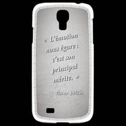 Coque Samsung Galaxy S4 Emotion égarée Gris Citation Oscar Wilde