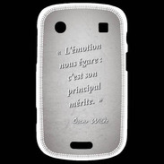 Coque Blackberry Bold 9900 Emotion égarée Gris Citation Oscar Wilde