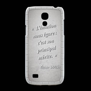 Coque Samsung Galaxy S4mini Emotion égarée Gris Citation Oscar Wilde