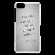 Coque Blackberry Z10 Emotion égarée Gris Citation Oscar Wilde