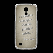 Coque Samsung Galaxy S4mini Emotion égarée Sepia Citation Oscar Wilde