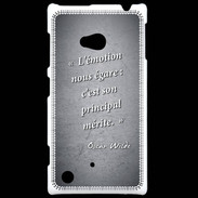 Coque Nokia Lumia 720 Emotion égarée Noir Citation Oscar Wilde